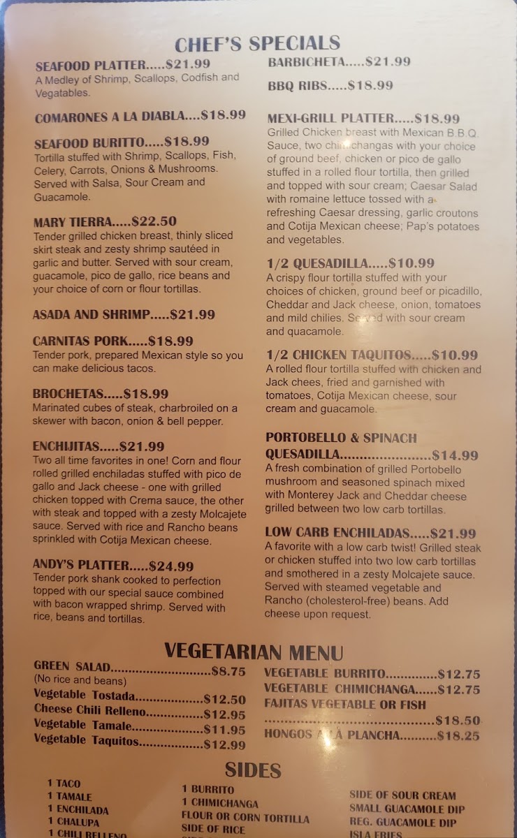 2 Margaritas Restaurant Menu - Image 5